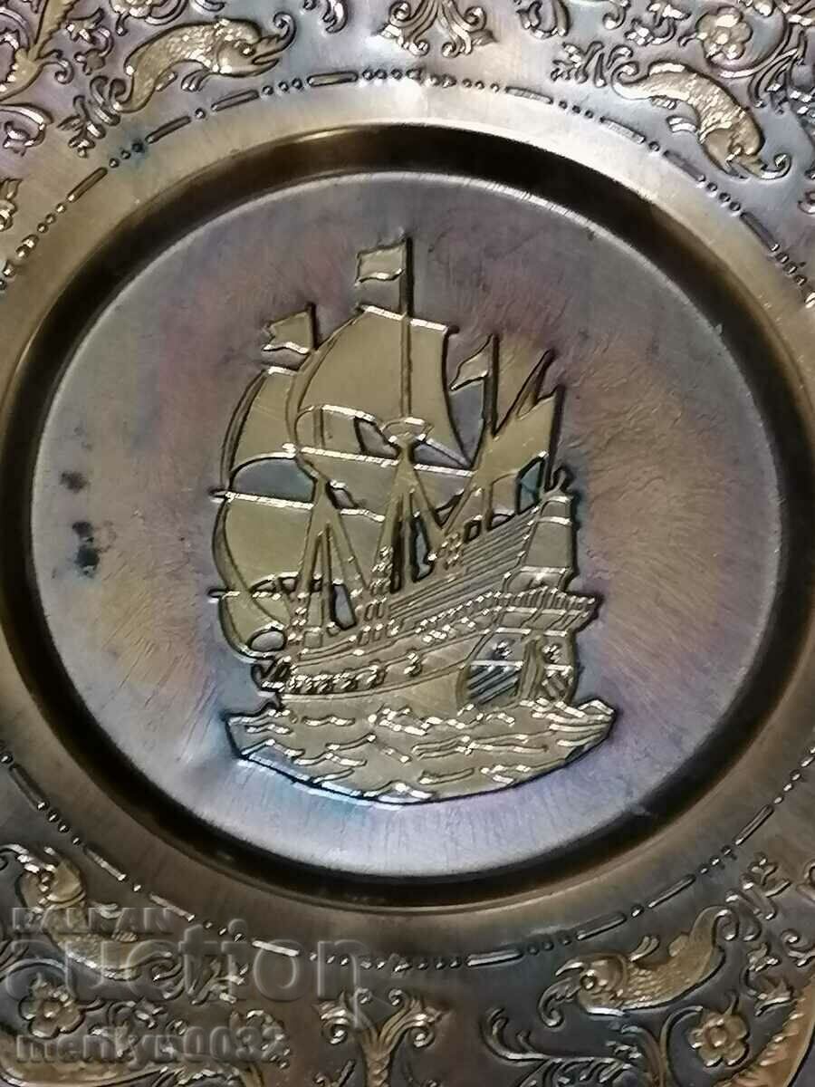 Decorative copper plate for wall sahan, copper, panica tray - 5 Decorative copper plate for wall sahan, copper, panica tray - 5