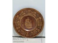 Decorative copper plate for wall sahan, copper, panica tray
