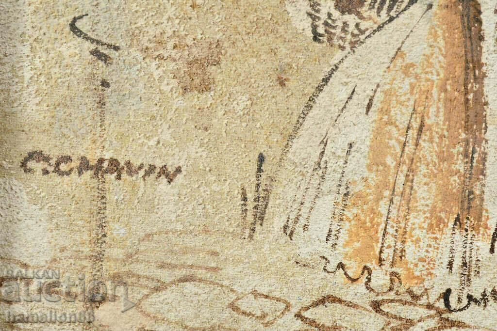 Delivery of Old painting, Oil paints Delivery of Old painting, Oil paints