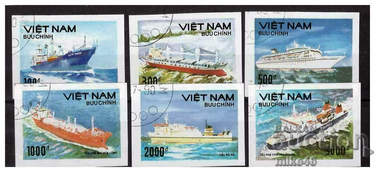 VIETNAM 1990 Ships series STO