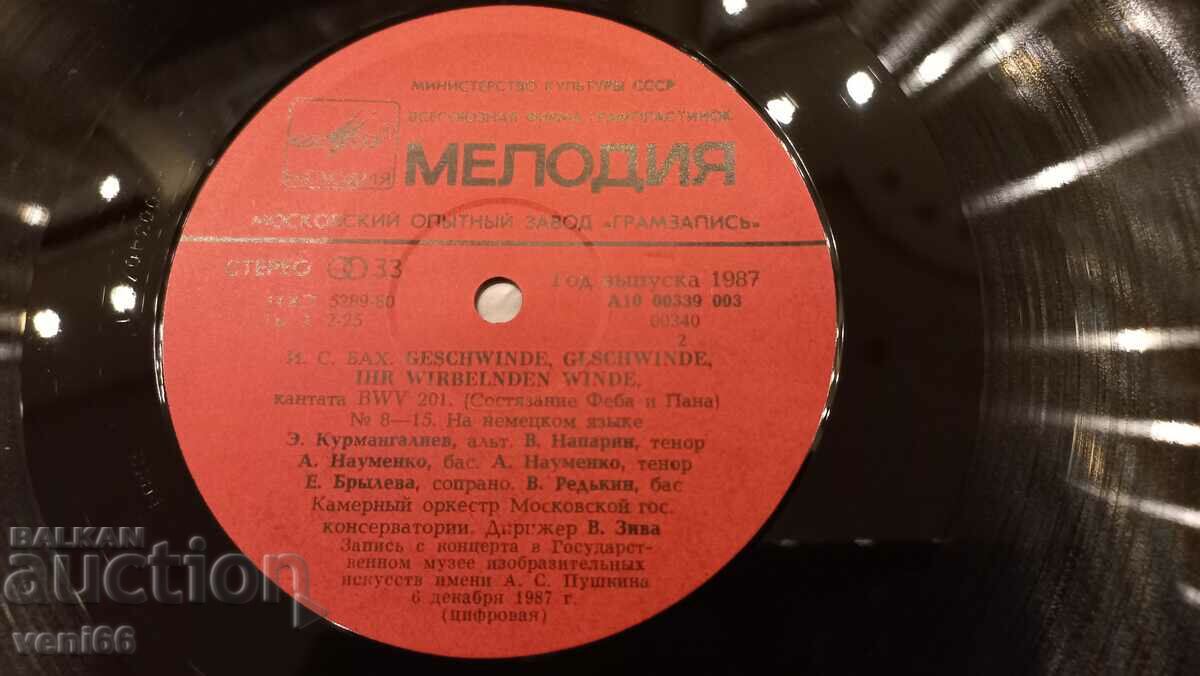 Delivery of Gramophone record - Concert at the museum 1 Delivery of Gramophone record - Concert at the museum 1