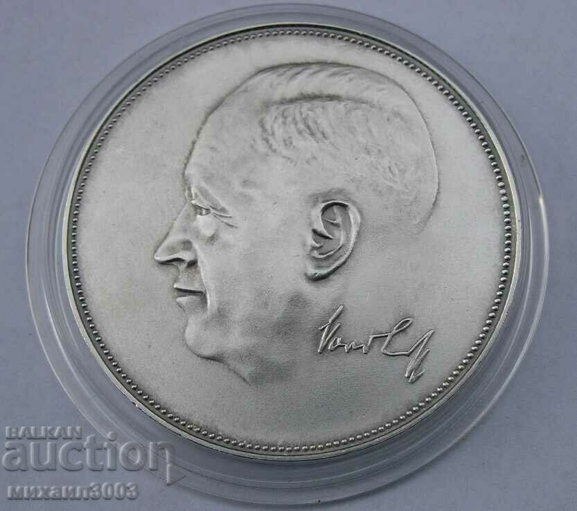 RARE GERMAN SILVER PLAQUE FOR CASE 5000000 VOLKSWAGEN with price 180.00 BGN | € 92.03 RARE GERMAN SILVER PLAQUE FOR CASE 5000000 VOLKSWAGEN with price 180.00 BGN | € 92.03