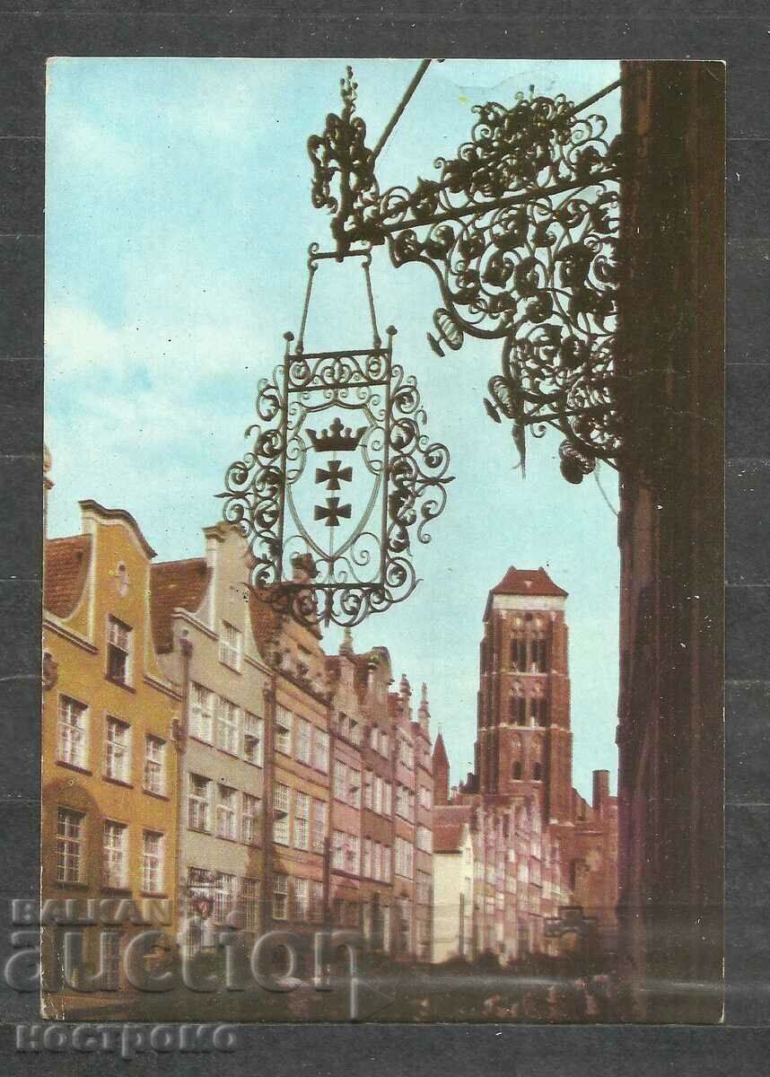 Danzig - Gdansk - traveled Poland Old Post card - A 1540