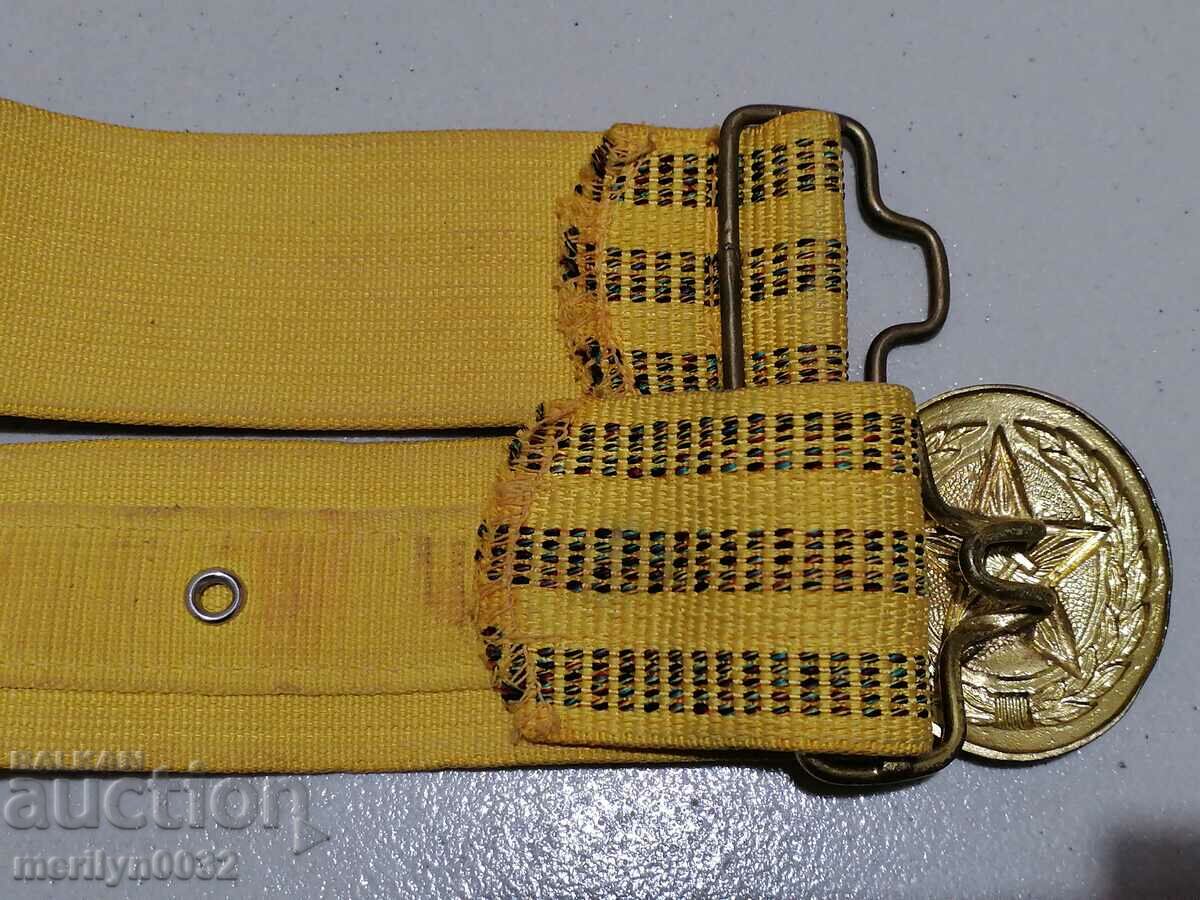 Officer parade belt scarf with blyah USSR buckle, buckle - 5 Officer parade belt scarf with blyah USSR buckle, buckle - 5