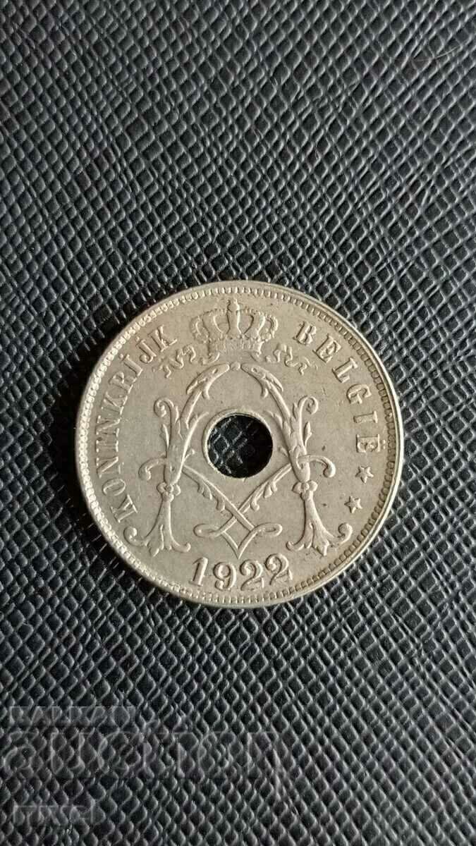 Belgium 25 centimes, 1922 with price 2.40 BGN | € 1.23 Belgium 25 centimes, 1922 with price 2.40 BGN | € 1.23