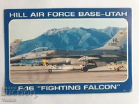 Пощенска картичка Самолет F-16 Fighting Falcon
