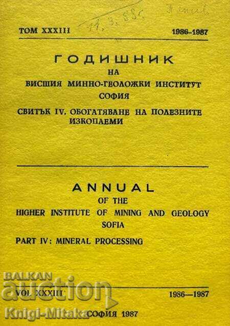 Yearbook of the Mining and Geological Institute - Scroll IV.