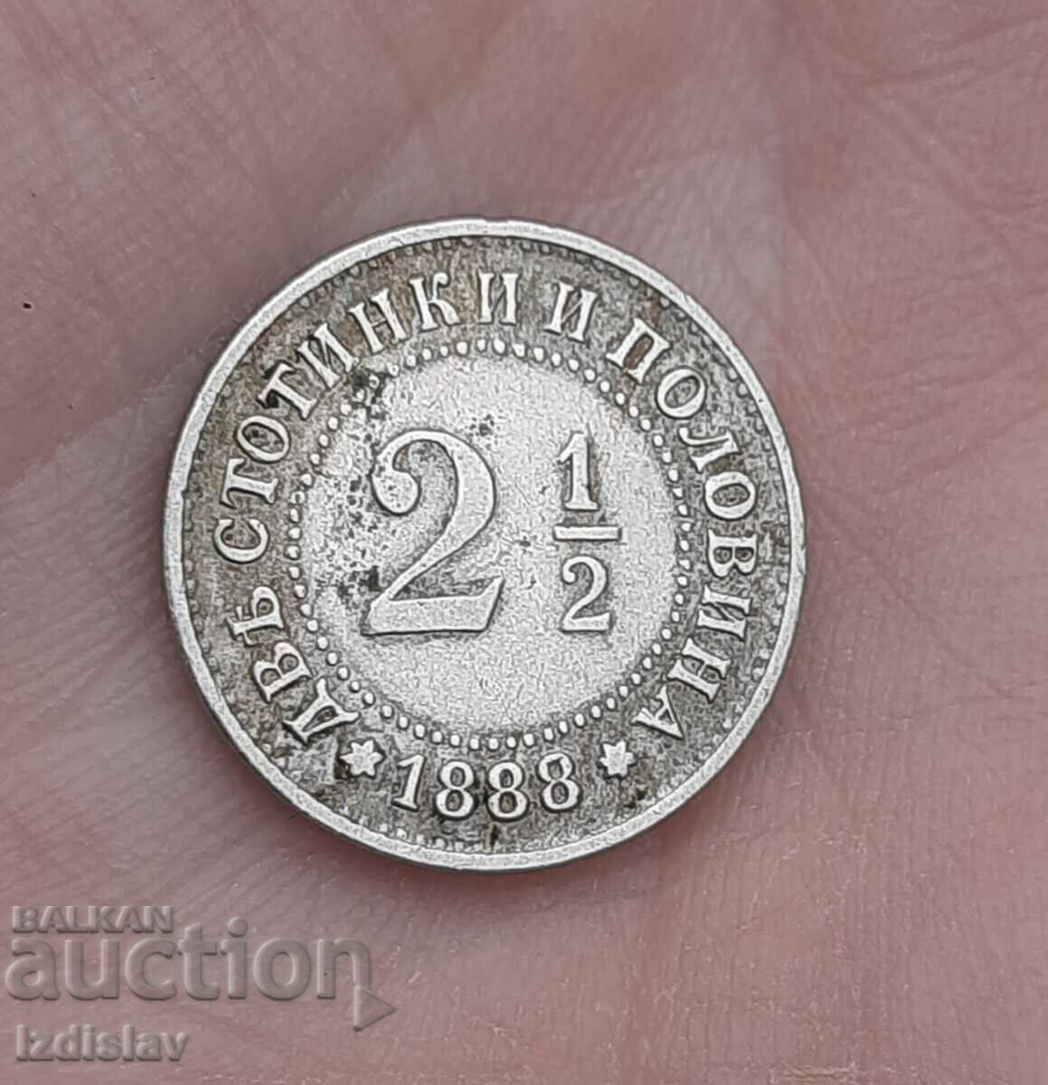 1888 2 și 1/2 cenți