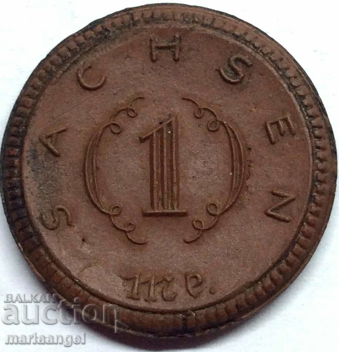 Саксония 1 марка 1921 Германия порцелан