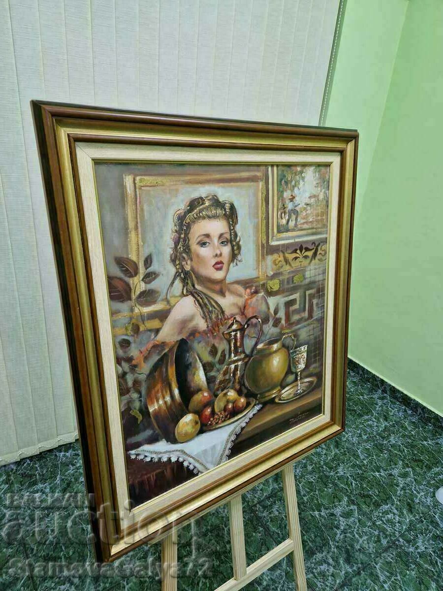 Аукцион Изключително красива картина масло върху платно