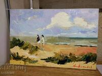 Картина "Разходка по брега на морето" от Явор Витанов