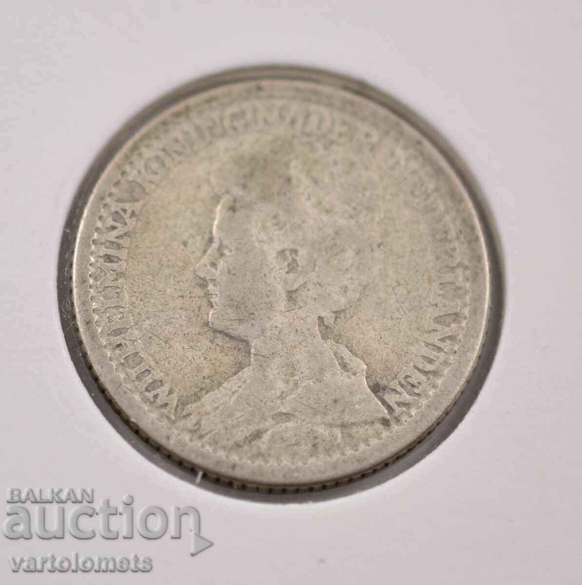 Delivery of 25 cents 1915 Silver 0.640, 3.58g, ø 19mm - Netherlands Delivery of 25 cents 1915 Silver 0.640, 3.58g, ø 19mm - Netherlands