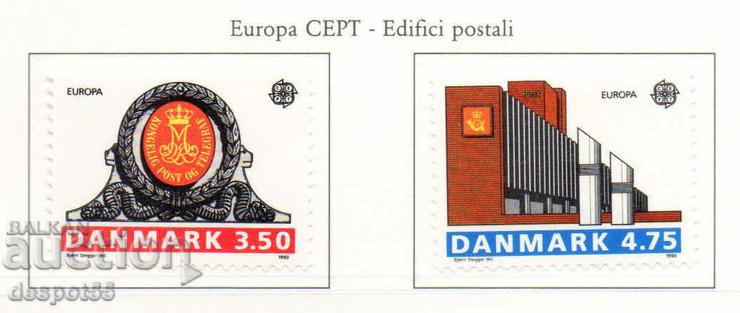 1990. Danemarca. EUROPA - Servicii poştale.