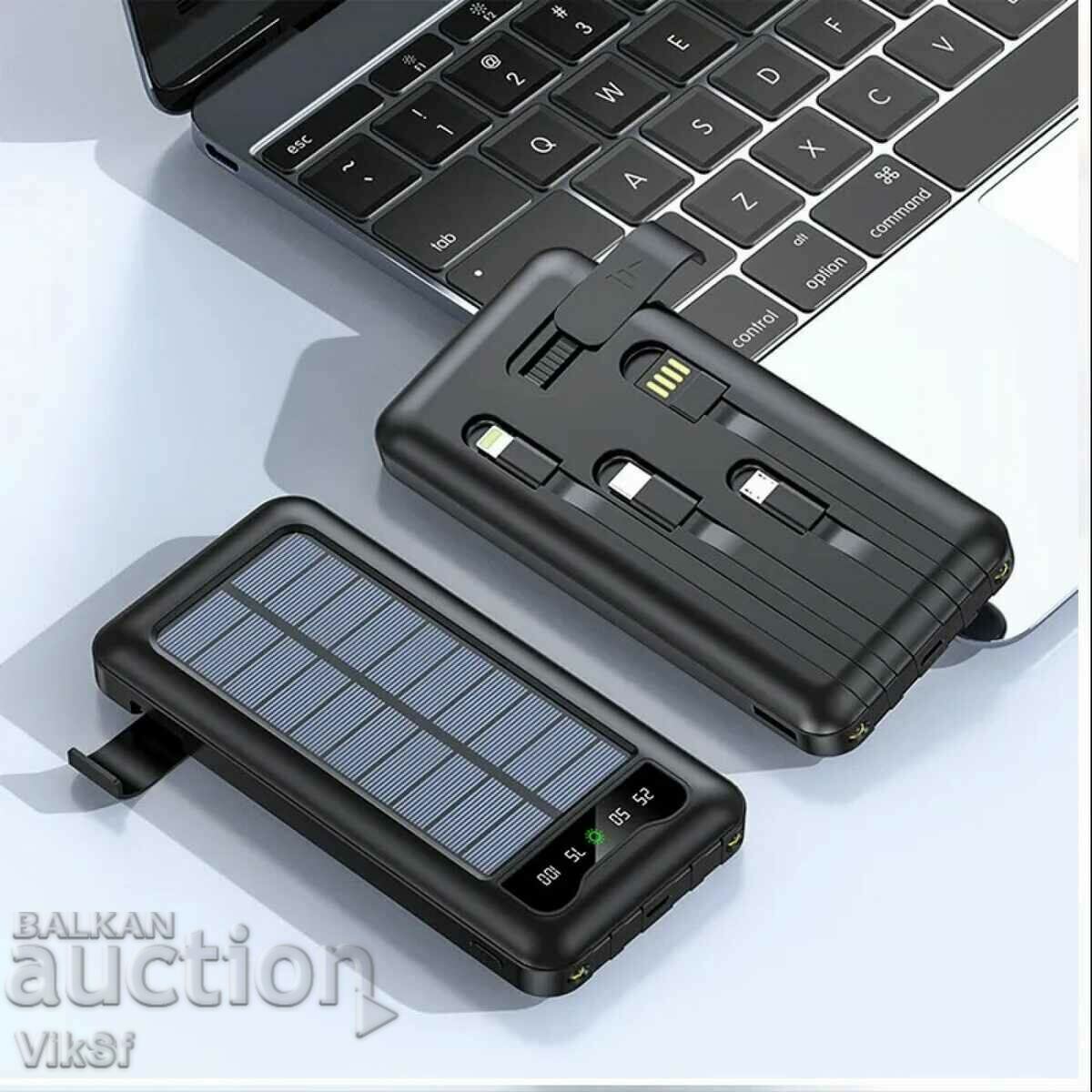 Solar external battery - POWERBANK UKC 8285 - 10AH 4 in 1 with 4 - 5