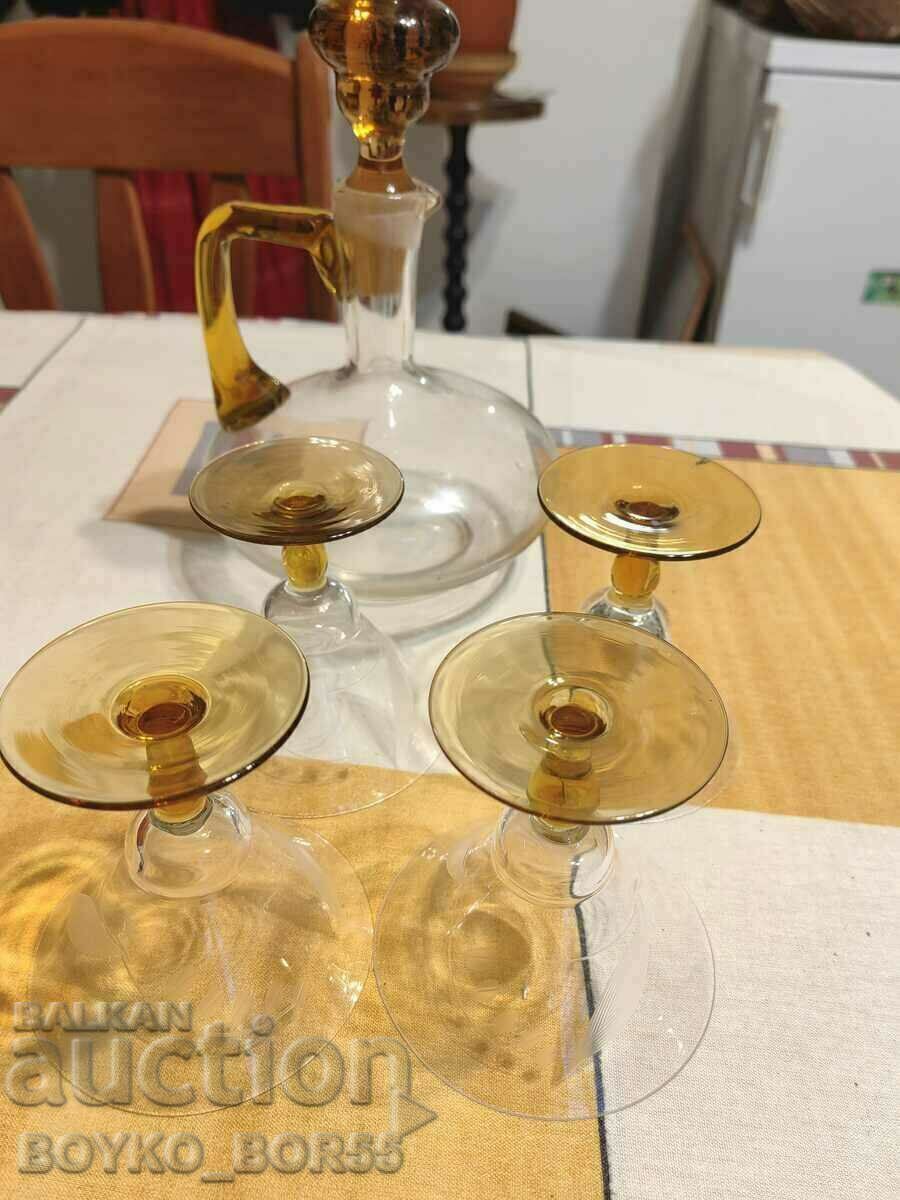 Auction Beautiful Crystal Wine Service Glasses and Bottles 1920s Auction Beautiful Crystal Wine Service Glasses and Bottles 1920s