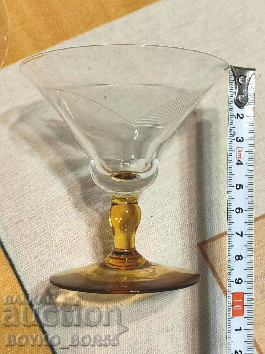 Beautiful Crystal Wine Service Glasses and Bottles 1920s - 6 Beautiful Crystal Wine Service Glasses and Bottles 1920s - 6