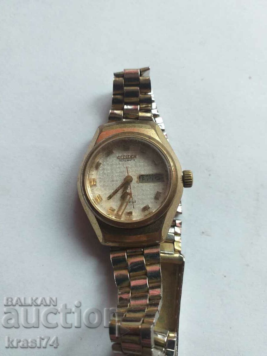 Gold plated watch