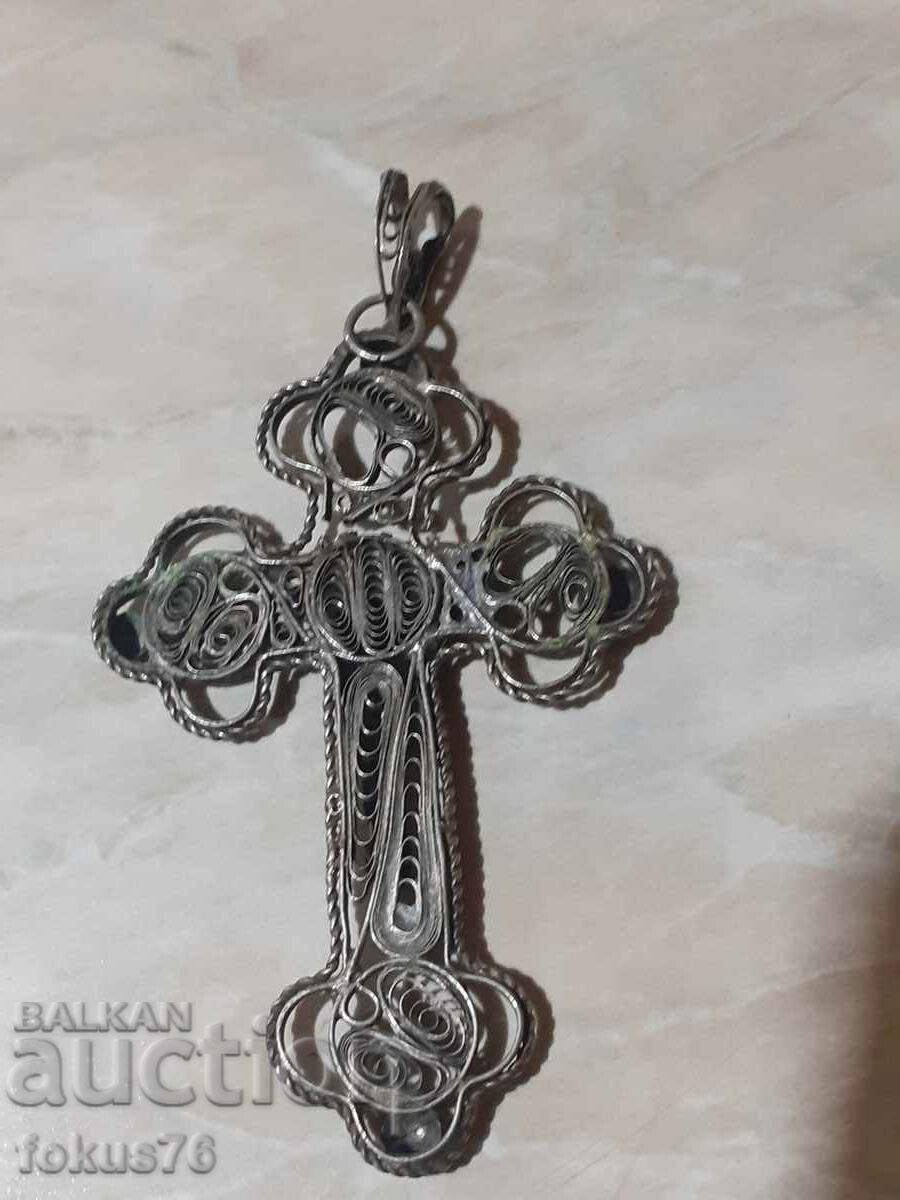Old metal revival cross - filigree with price 119.00 BGN | € 60.84