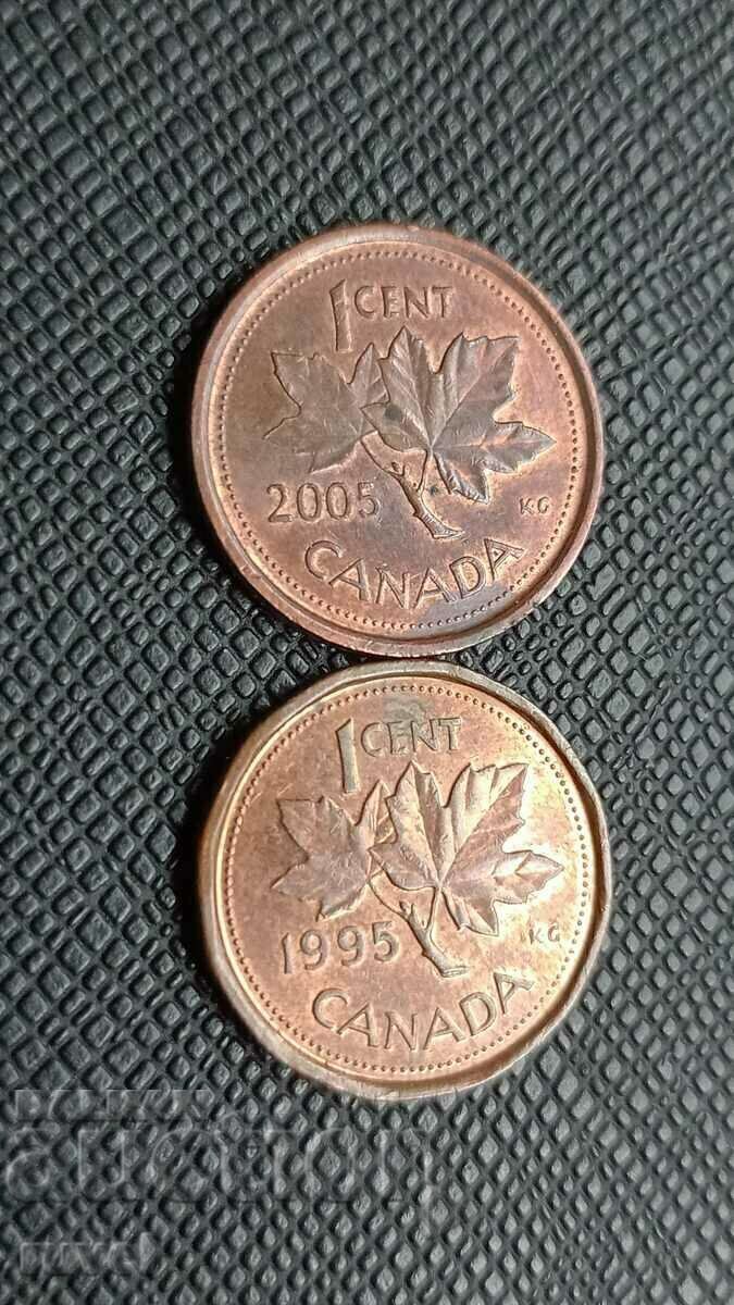 Canada 1 cent, various years Canada 1 cent, various years