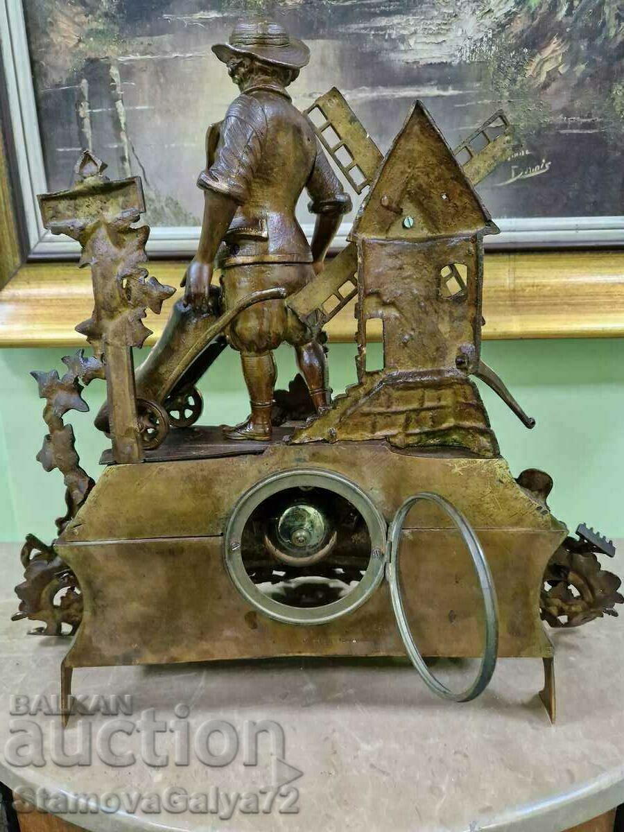 A great antique French bronze mantel clock - 6 A great antique French bronze mantel clock - 6