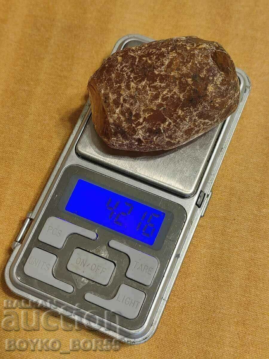 Chihlimbar natural mare neprelucrat 210,8 carate - 6