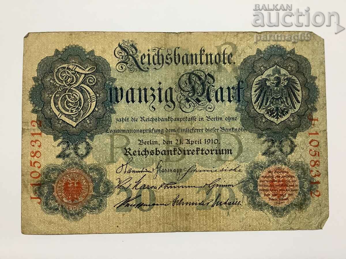 Germany 20 stamps 1910