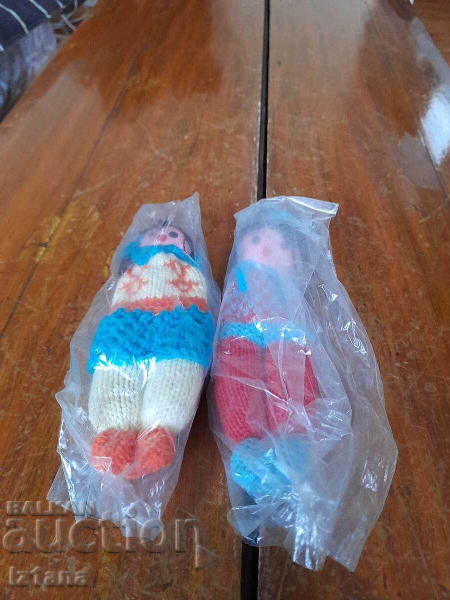 Old knitted doll, dolls