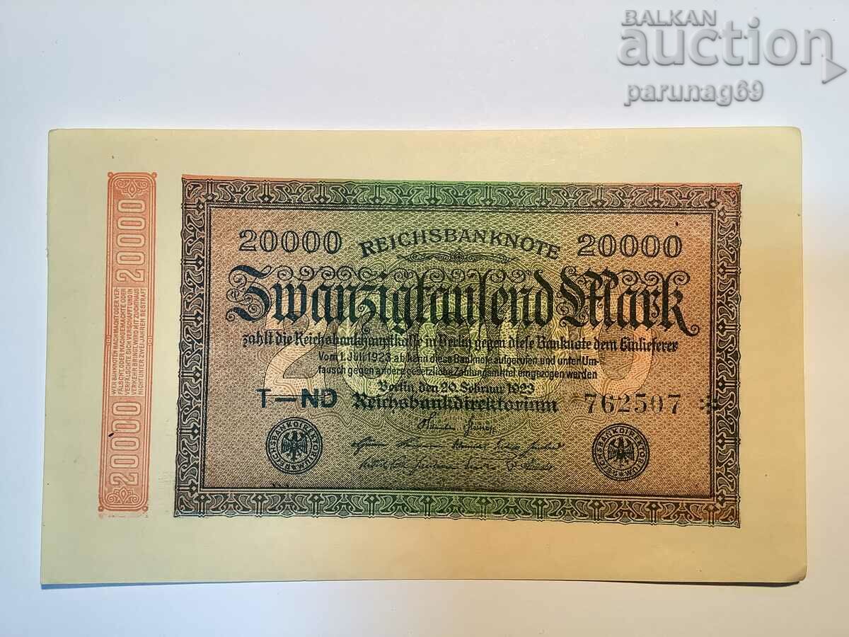 Германия 20 хиляди марки 1923 година