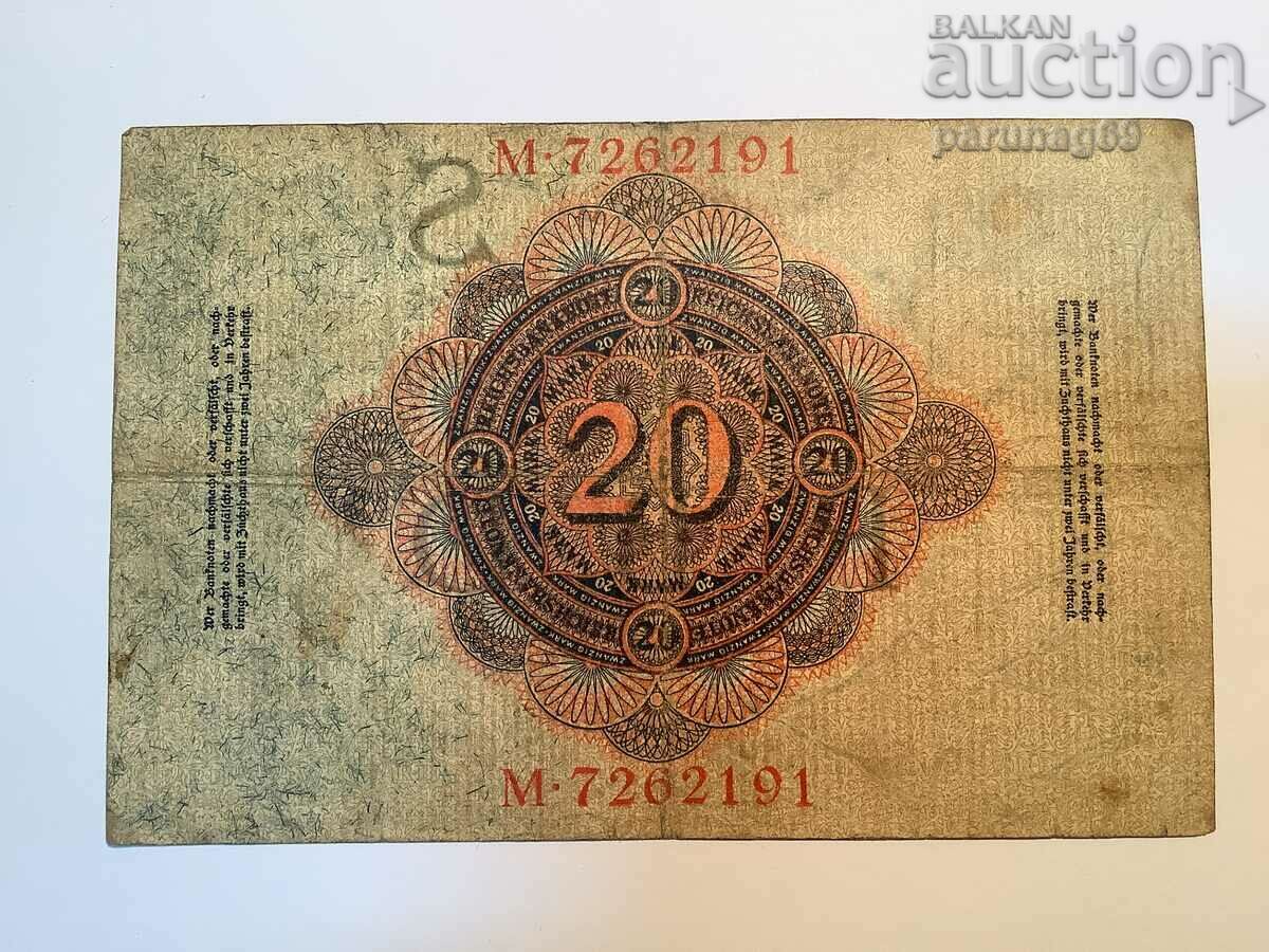 Germany 20 marks 1914 with price 2.00 BGN | € 1.02 Germany 20 marks 1914 with price 2.00 BGN | € 1.02
