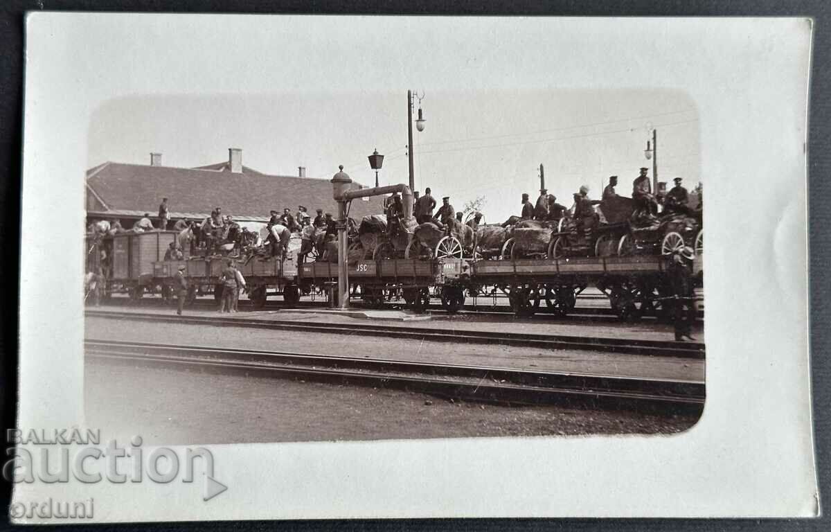 3907 Kingdom of Bulgaria BDZ Train Balkan War departure for