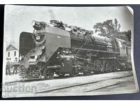 3913 Kingdom of Bulgaria BDZ Train locomotive near Sofia 1920s