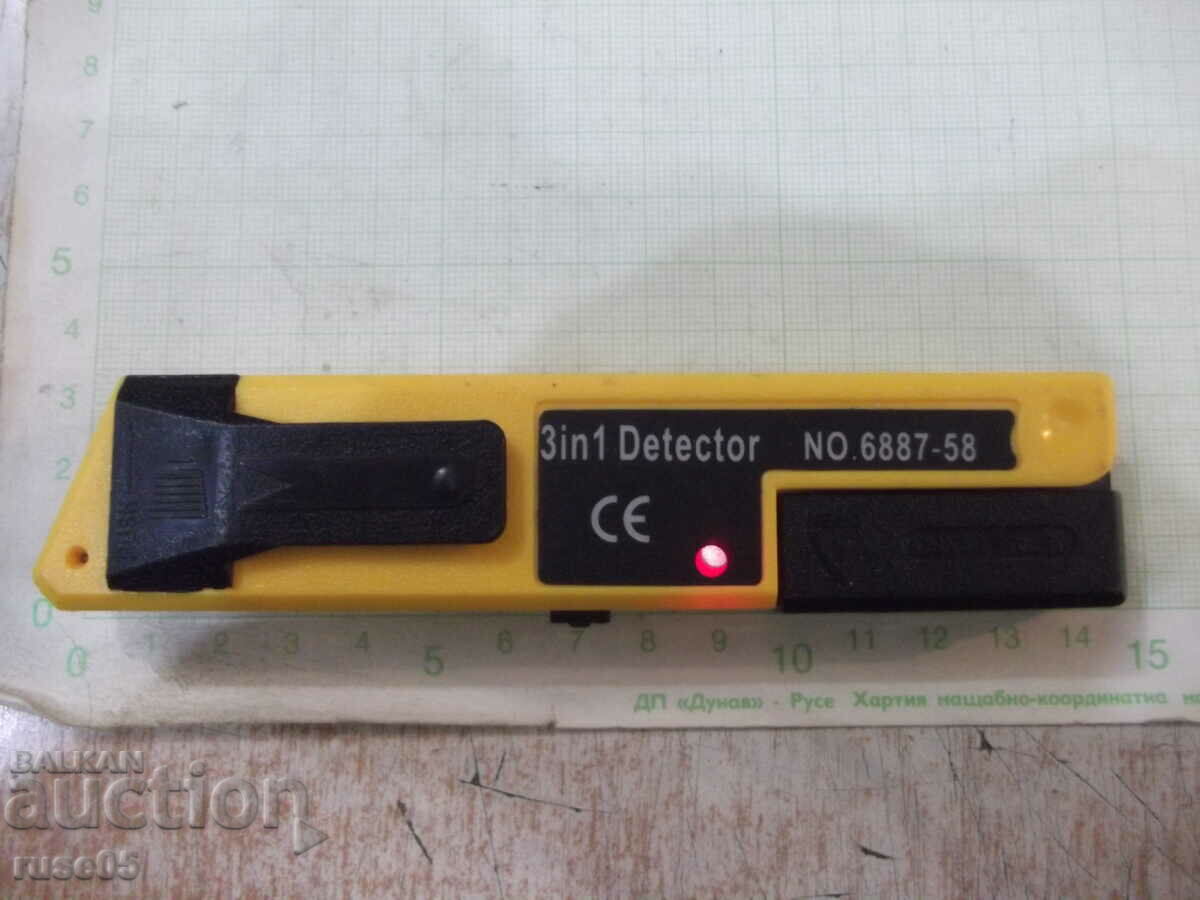 Detector "3 in 1 No. 6887-58" for voltage, metal resistance