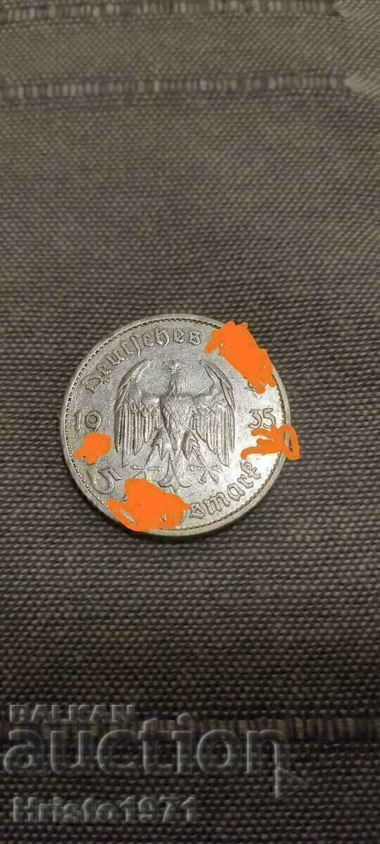 5 marks 1935 with price 50.00 BGN | € 25.56 5 marks 1935 with price 50.00 BGN | € 25.56