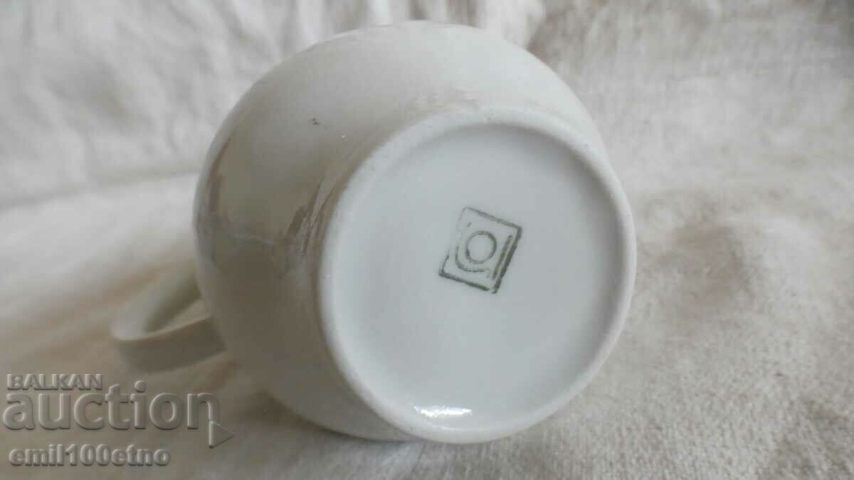 Small jug old Bulgarian porcelain Isis - 6