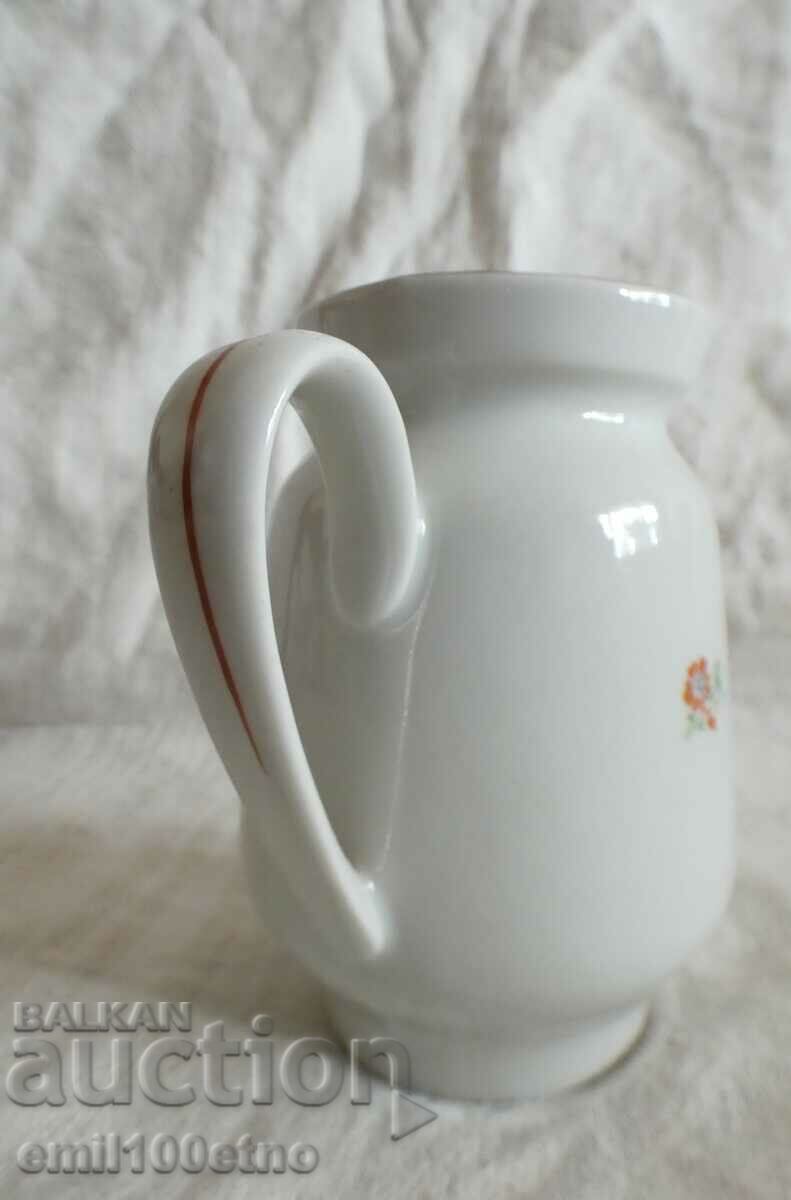 Small jug, old Bulgarian porcelain Kitka Novi Pazar - 5 Small jug, old Bulgarian porcelain Kitka Novi Pazar - 5