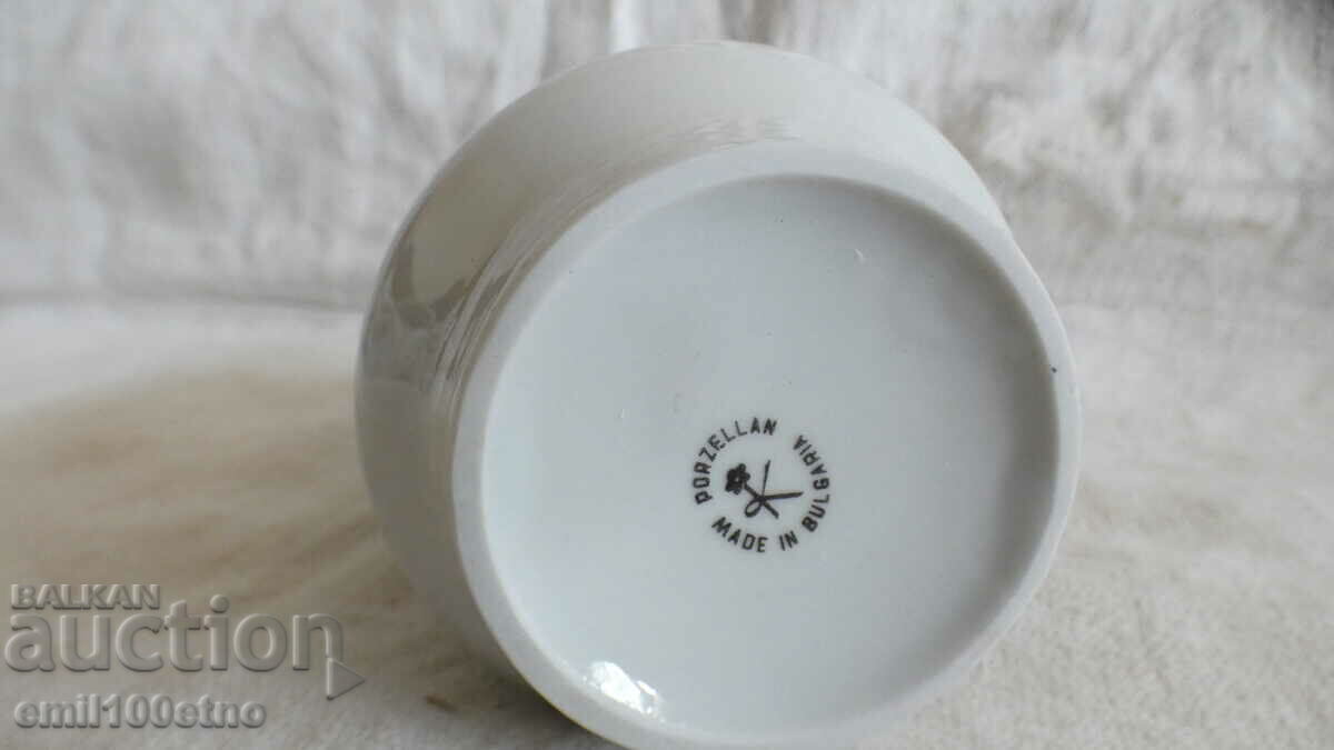 Small jug, old Bulgarian porcelain Kitka Novi Pazar - 6 Small jug, old Bulgarian porcelain Kitka Novi Pazar - 6