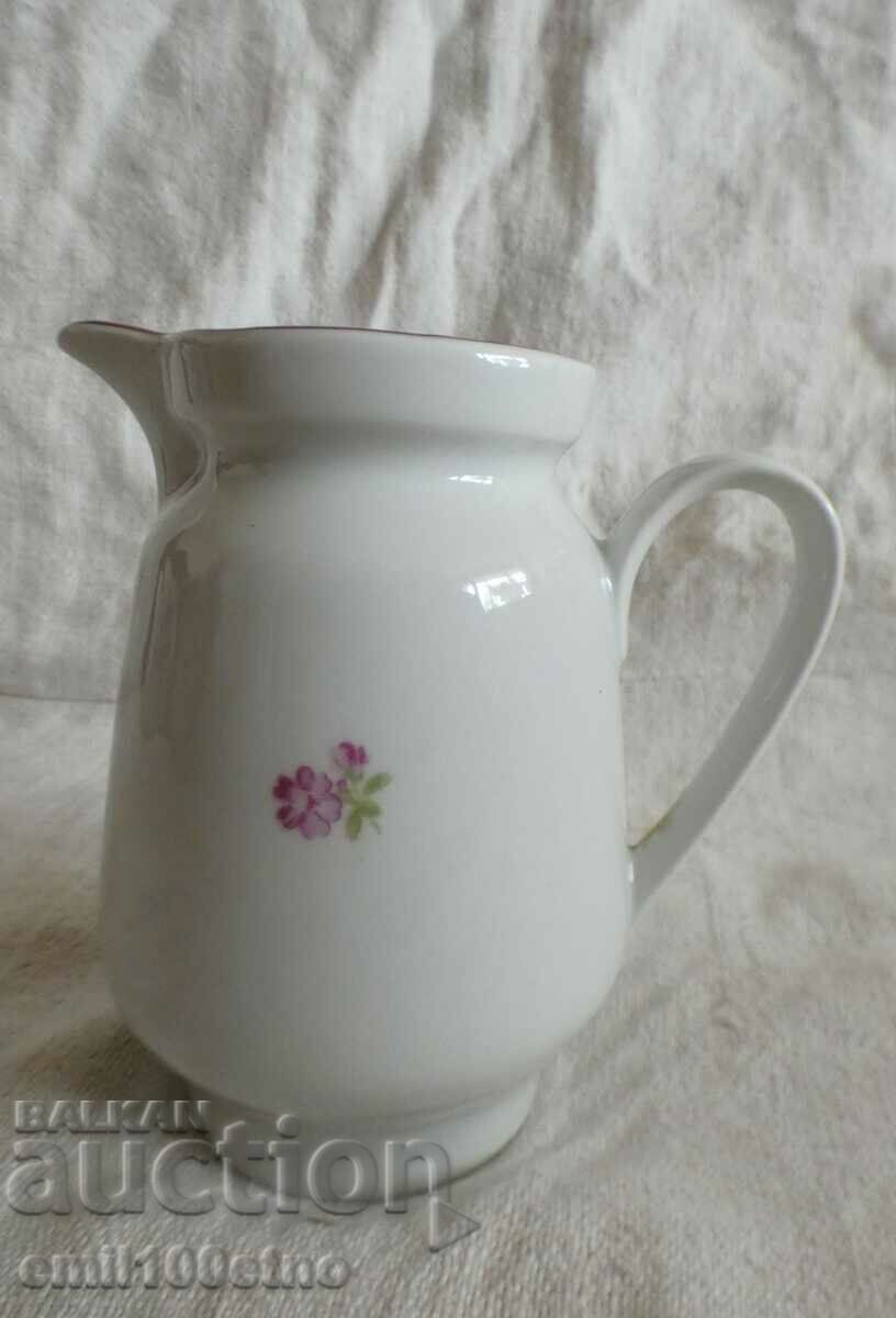 Small jug, old Bulgarian porcelain Kitka Novi Pazar