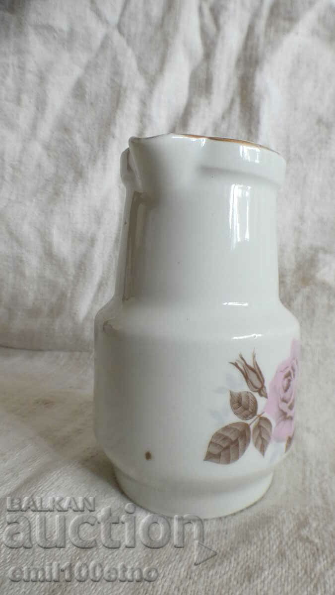 Small jug, old Bulgarian porcelain Kitka Novi Pazar - 5 Small jug, old Bulgarian porcelain Kitka Novi Pazar - 5