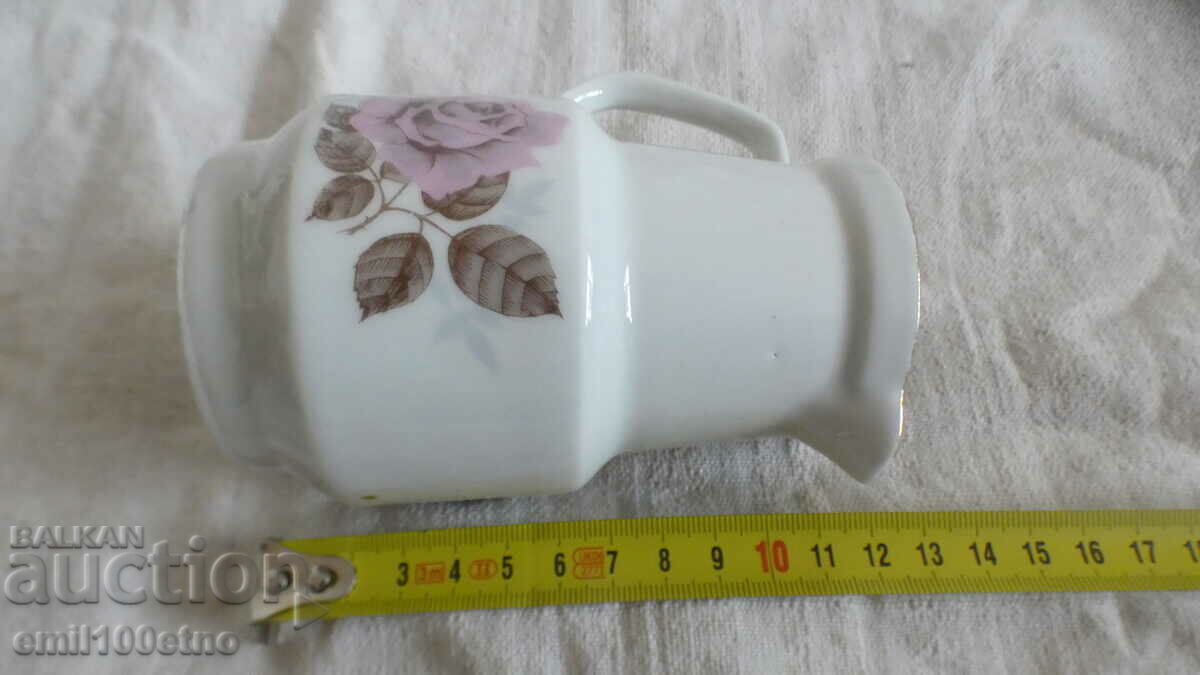 Small jug, old Bulgarian porcelain Kitka Novi Pazar - 7 Small jug, old Bulgarian porcelain Kitka Novi Pazar - 7