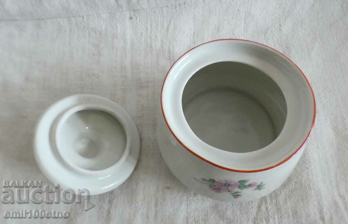 Delivery of Old Bulgarian porcelain Isis sugar bowl Delivery of Old Bulgarian porcelain Isis sugar bowl