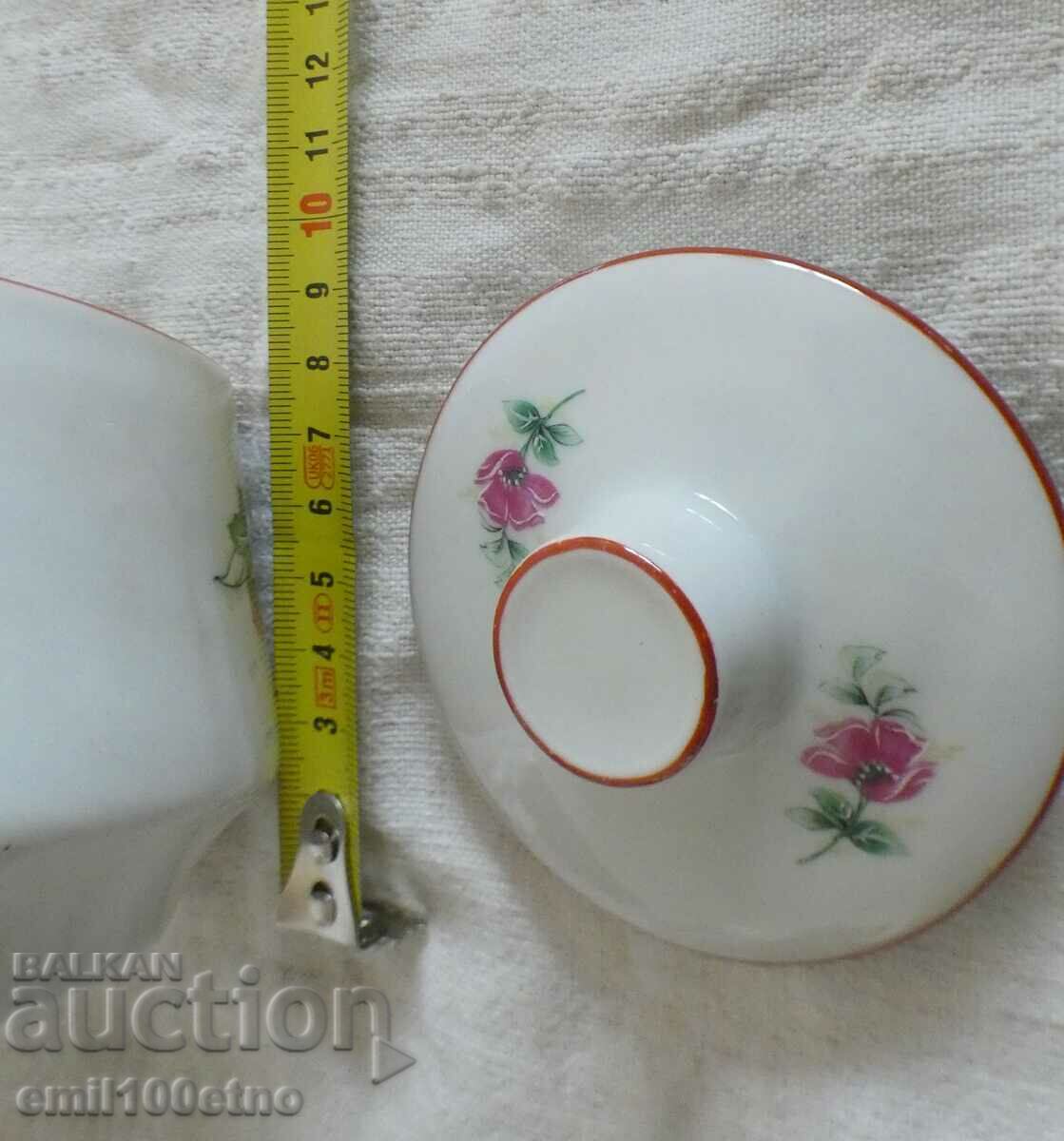 Old Bulgarian porcelain Isis sugar bowl - 6 Old Bulgarian porcelain Isis sugar bowl - 6