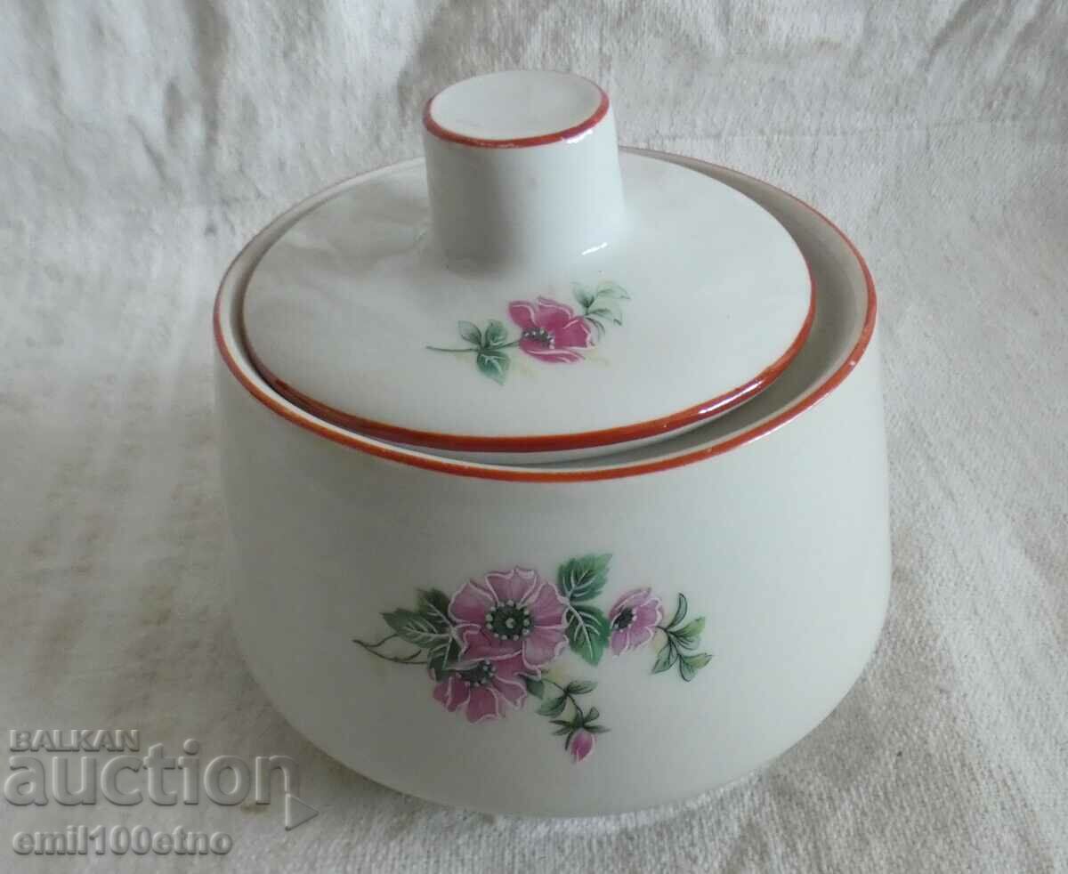 Old Bulgarian porcelain Isis sugar bowl
