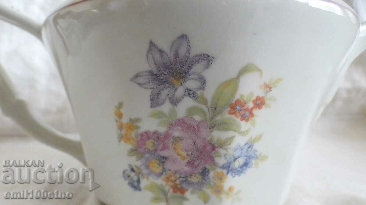 Very old Bulgarian porcelain teapot, Kitka, Novi Pazar with price 25.00 BGN | € 12.78