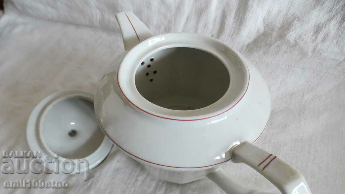 Very old Bulgarian porcelain teapot, Kitka, Novi Pazar - 5