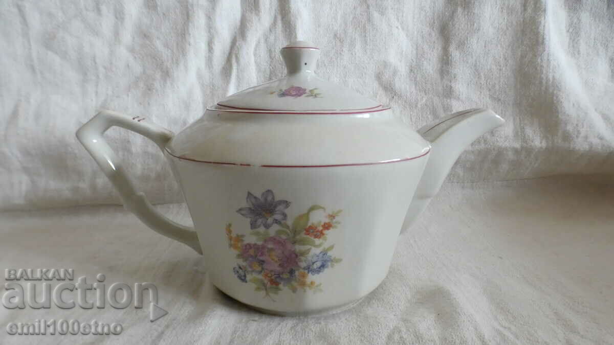 Very old Bulgarian porcelain teapot, Kitka, Novi Pazar