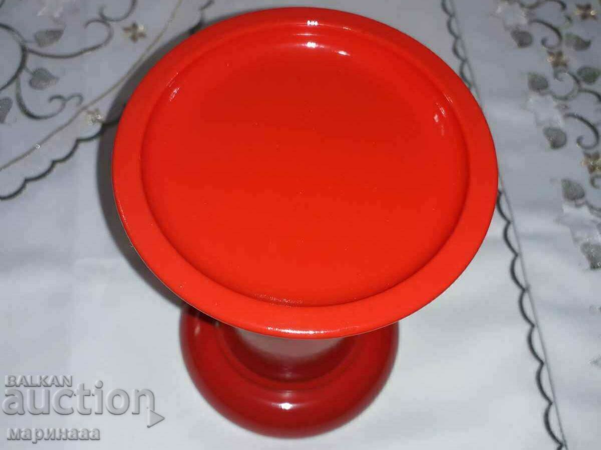 Auction  NEW CANDLE HOLDER. WOOD