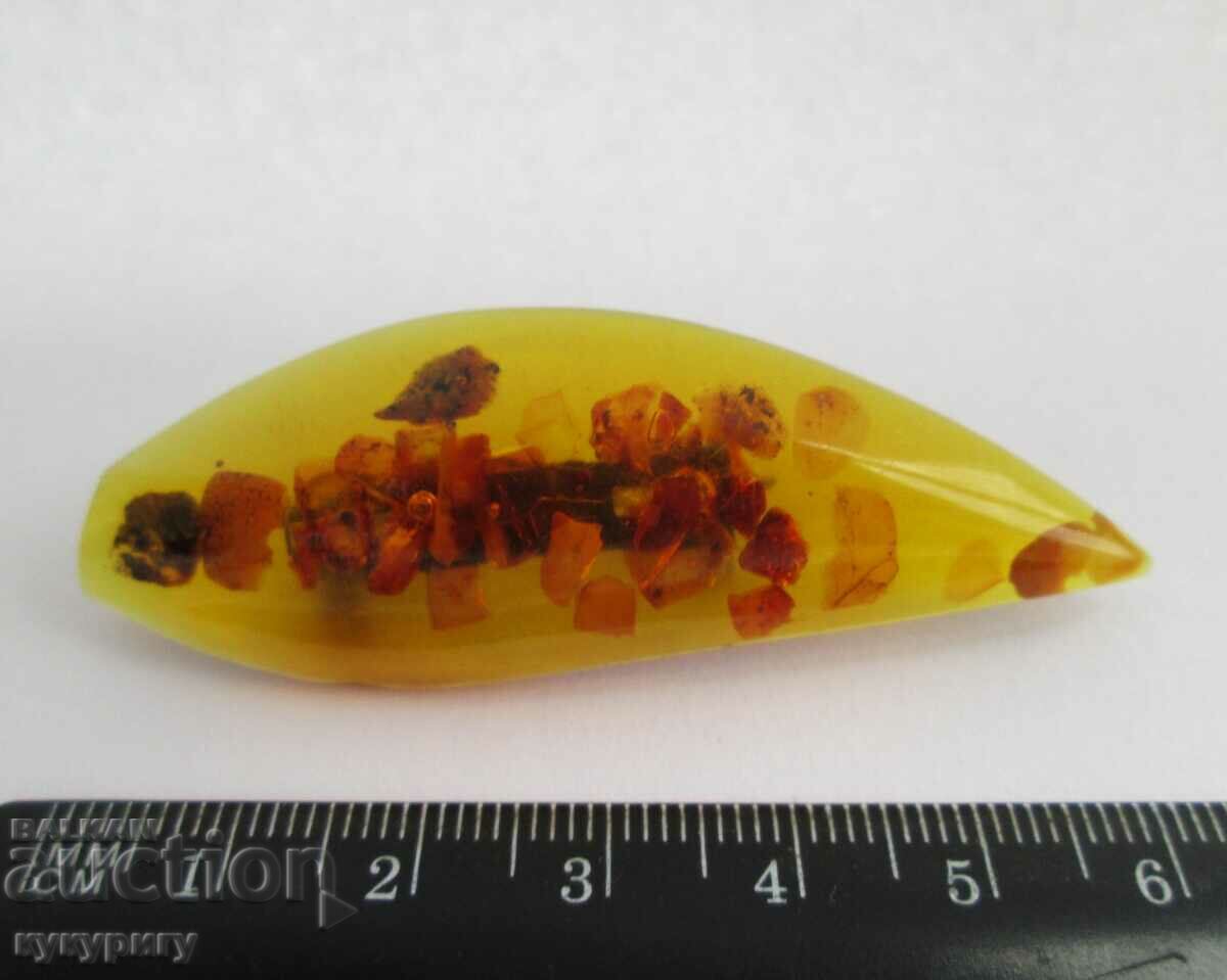Auction Old lady's brooch with embedded amber pieces Auction Old lady's brooch with embedded amber pieces