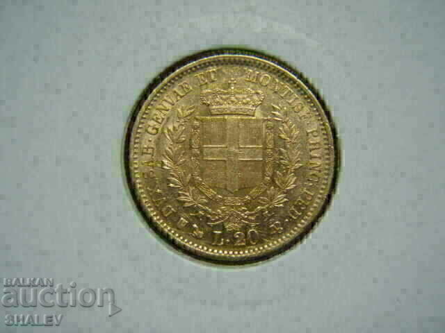 20 Lire 1856 P Sardinia / Italy (Sardinia) - AU+ (gold) with price € 829.89 | 1623.13 BGN