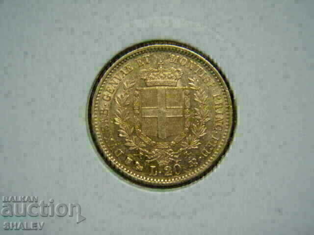 Auction  20 Lire 1856 P Sardinia / Italy (Sardinia) - AU+ (gold)