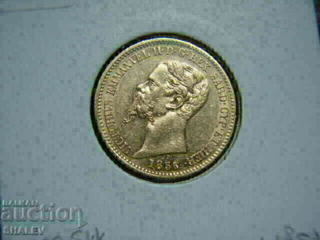 20 Lire 1856 P Sardinia / Italy (Сардиния) - AU+ (злато) - 5 20 Lire 1856 P Sardinia / Italy (Сардиния) - AU+ (злато) - 5
